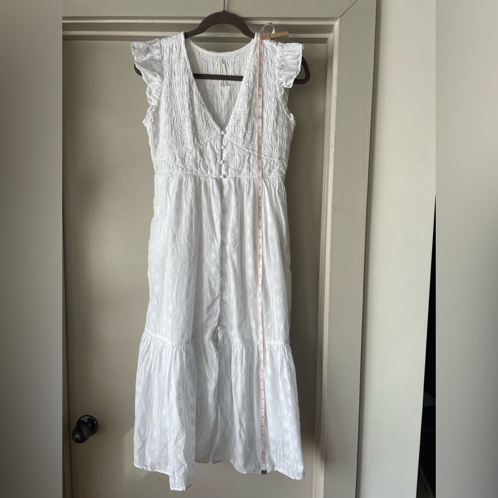 Anthropologie | The Peregrine Midi Dress | White | SP - Small - Petite